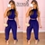 Conjunto Calça Jogger com Amarração e Cropped | Azul Marinho