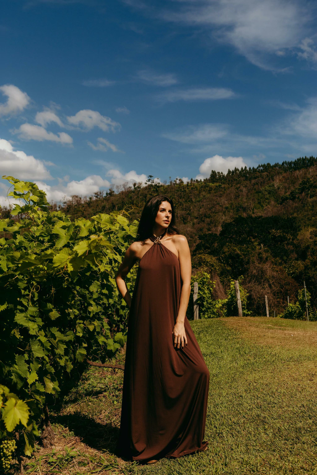 Vestido Fendi Doce de Leite