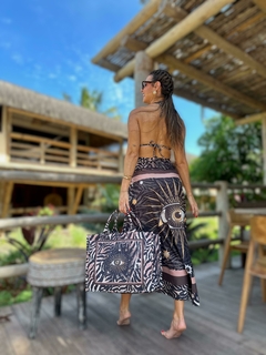 Saia Transpassada Animal Print Místico - comprar online