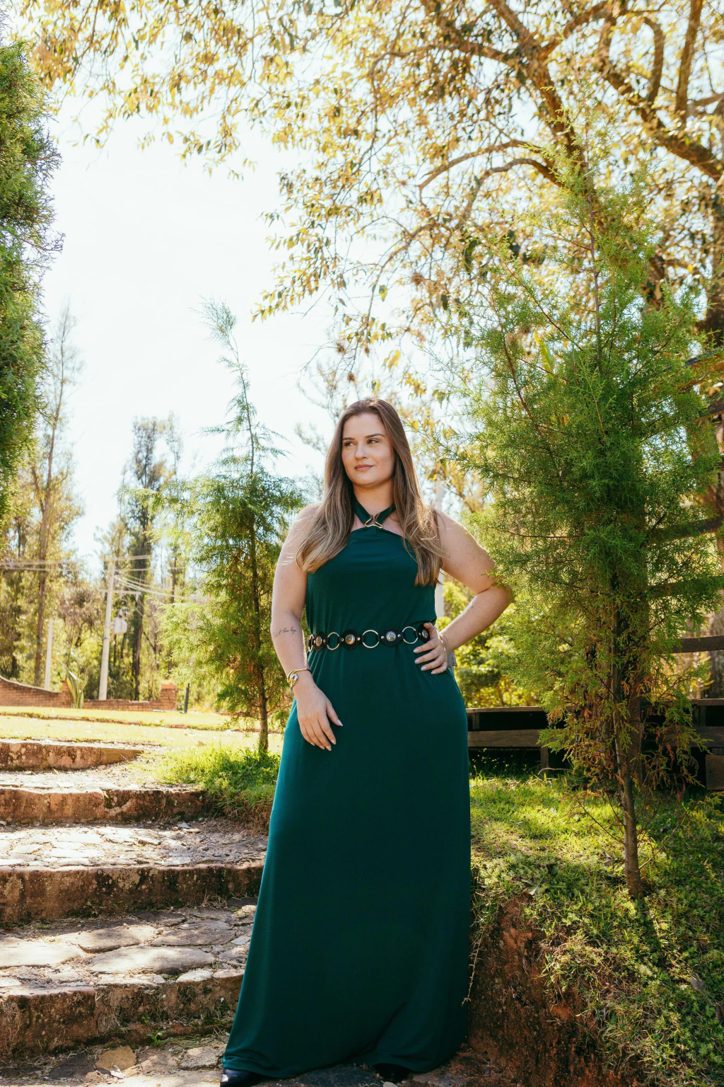 Vestido Fendi Petróleo