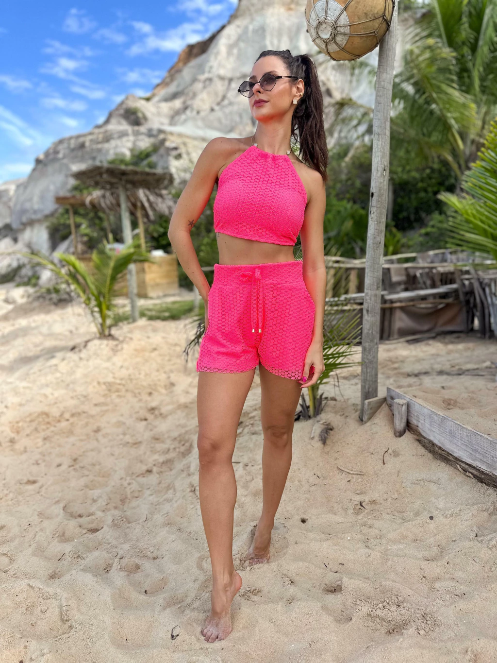Top Loren Pink Neon
