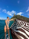 Pareô Zebra Noronha Marrom/Branco