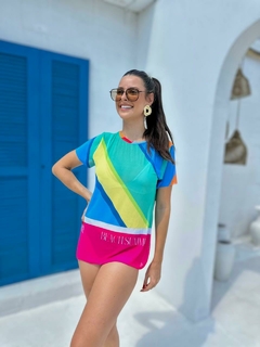 T-Shirt Chevron Colorido