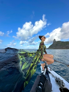 Saída Longa Folhagem Verde