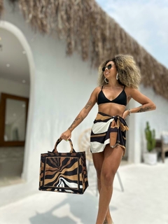 Bolsa Zebra Marrom na internet
