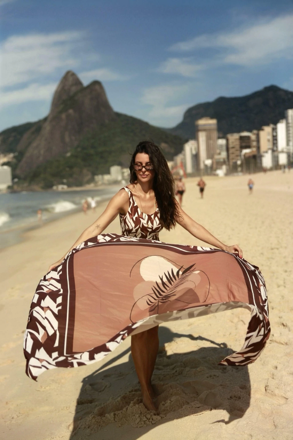 Pareô Folhagem Copacabana
