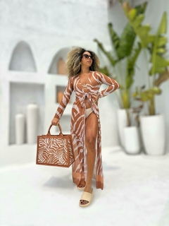 Saída Longa Zebra Nude - comprar online