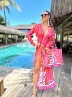 Saída Longa Tigre Pink - comprar online