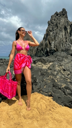 Pareô Zebra Noronha Pink/Vermelho - comprar online