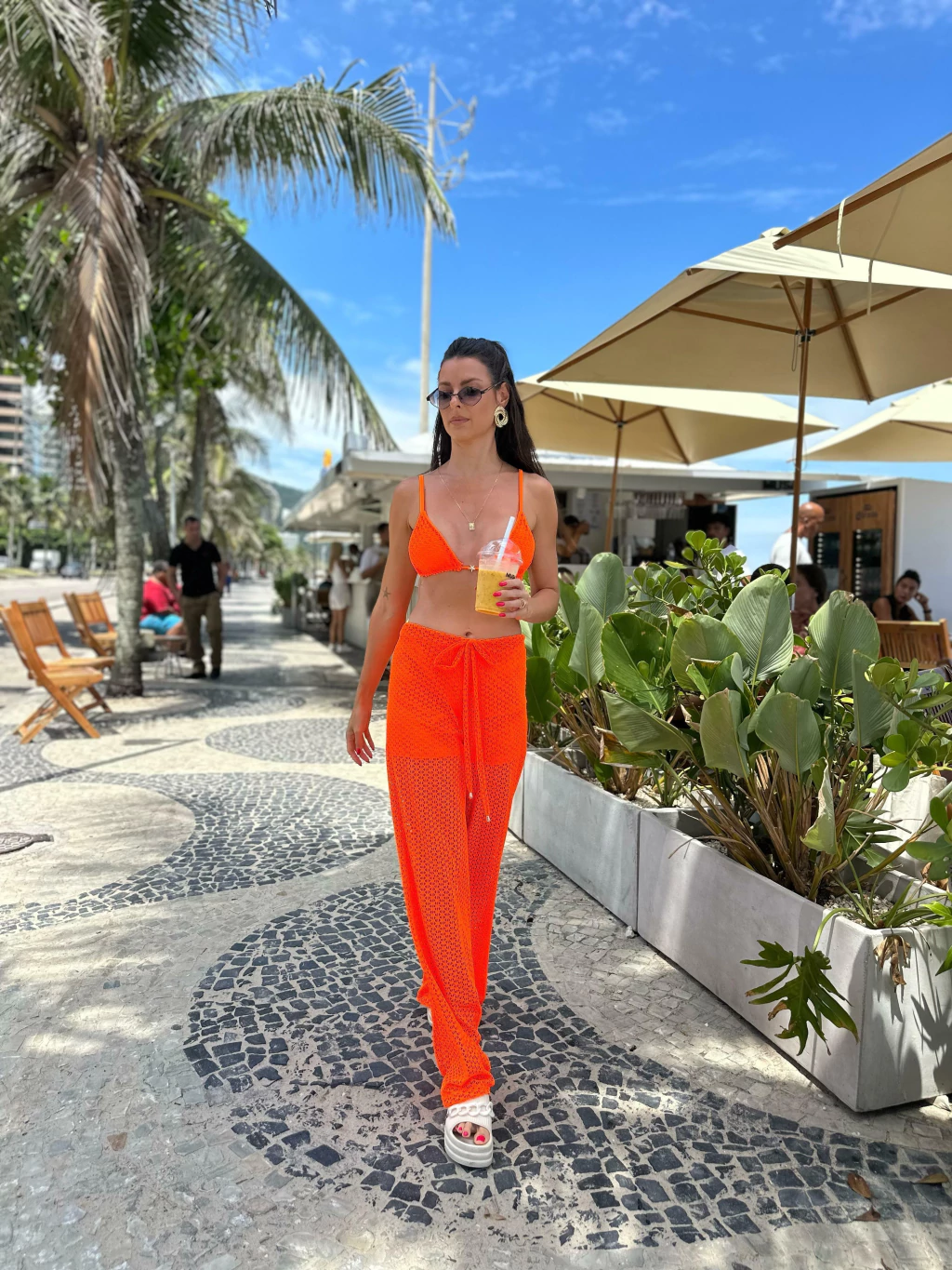Calça Loren Laranja Neon
