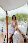 Saia Mônaco Branco - comprar online