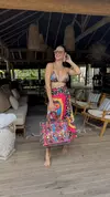 Saia Transpassada Arara Vermelha
