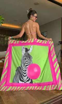 Pareô Zebra Pink Lima