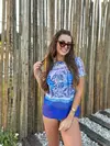 T-Shirt Azulejo Azul