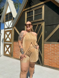 Conjunto Ferrara Shorts + Blusa Nude na internet