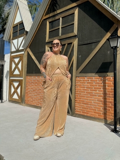 Conjunto Ferrara Calça + Blusa Nude
