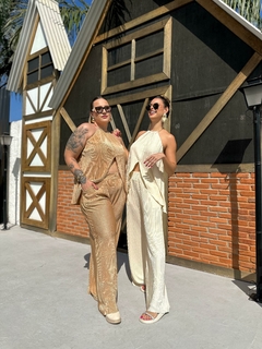 Conjunto Ferrara Calça + Blusa Nude - loja online