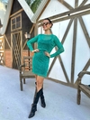 Vestido Lurex Verde