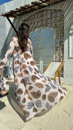 Saída Longa Folhas OffWhite