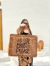 Bolsa Palha Beach Please Preto