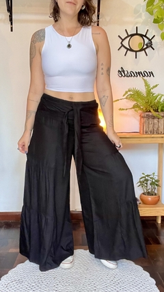 Calça pantalona boho na internet