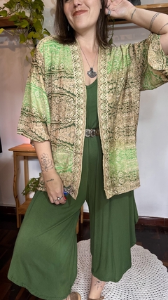 Kimono em seda indiana - loja online