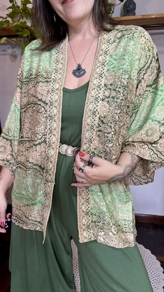Kimono em seda indiana - comprar online