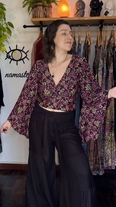 Blusa em seda indiana - Joonoon - Moda mística feminina