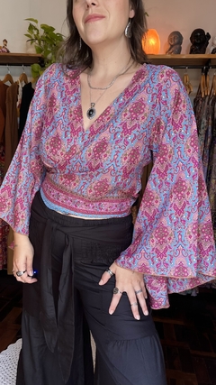 Blusa em seda indiana - comprar online