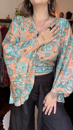 Blusa em seda indiana na internet
