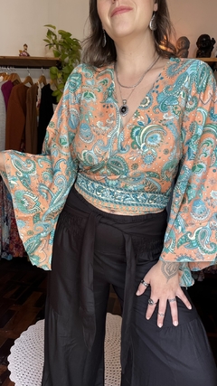 Blusa em seda indiana - Joonoon - Moda mística feminina