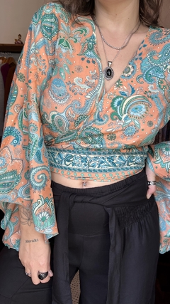 Blusa em seda indiana - loja online