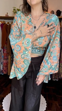 Blusa em seda indiana