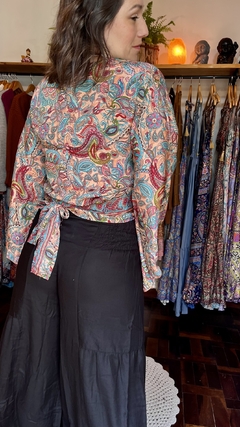 Blusa em seda indiana - Joonoon - Moda mística feminina