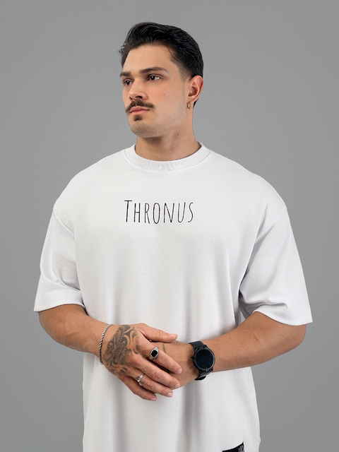 Camisa oversize Thronus manuscript - comprar online