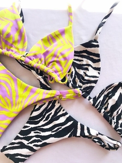 Biquíni Jenner Zebra Semi-fio P&B - comprar online