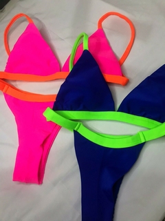 Biquíni Alê Neon Rosa e Laranja - loja online