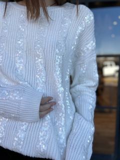 SWEATER BORDADO CON LENTEJUELAS 67798 en internet