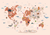 SU00105 Painel Mapa - Coleção "Dreams" - JVN Studio | Papel de Parede Personalizado 