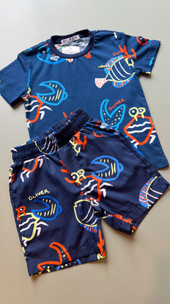 CONJUNTO CAMISETA E BERMUDA