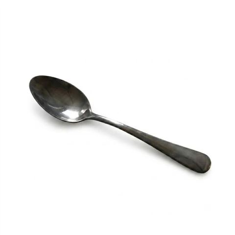 Colher de Sobremesa Elite Preta Gourmet Mix em Aço Inox