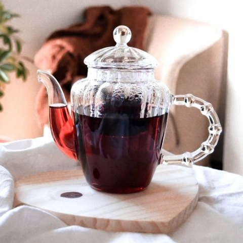 Chaleira de Vidro Borossilicato C/Infusor Classic 600ml – Lyor