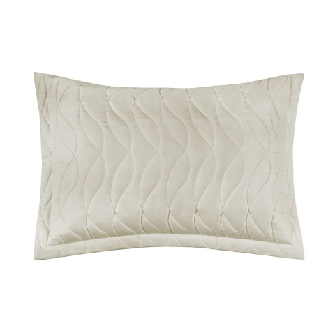 Porta Travesseiro Toque Acetinado Bege Porcelana 50x70cm Altenburg