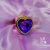 Plug Anal Dourado com Jóia Coração Roxo Tam G na internet