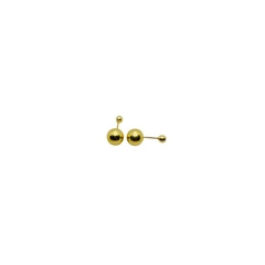 Aretes Broquel Dormilonas Oro 10K de 6mm - comprar en línea