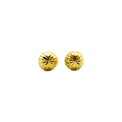 Aretes Broquel Honguitos 4mm Oro 10K #1 en internet
