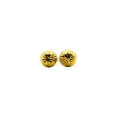Aretes Broquel Honguitos 6mm Oro 10K #3 en internet