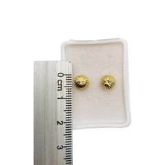 Imagen de Aretes Broquel Honguitos 6mm Oro 10K #3