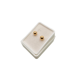 Aretes Broquel Dormilonas Oro Rosa 10K 5mm en internet
