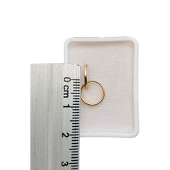 Arracadas Lisa en Oro Rosa de 10K de 1cm - tienda en línea